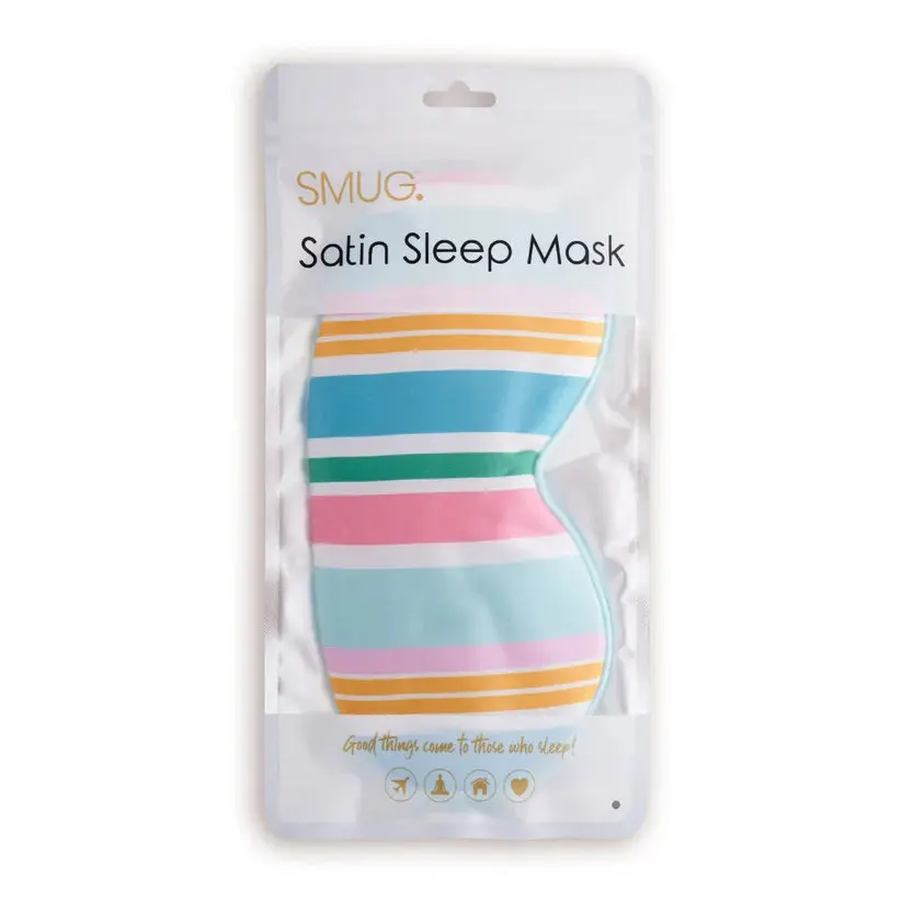 Satin Sleep Mask Bold Stripe - Image 5