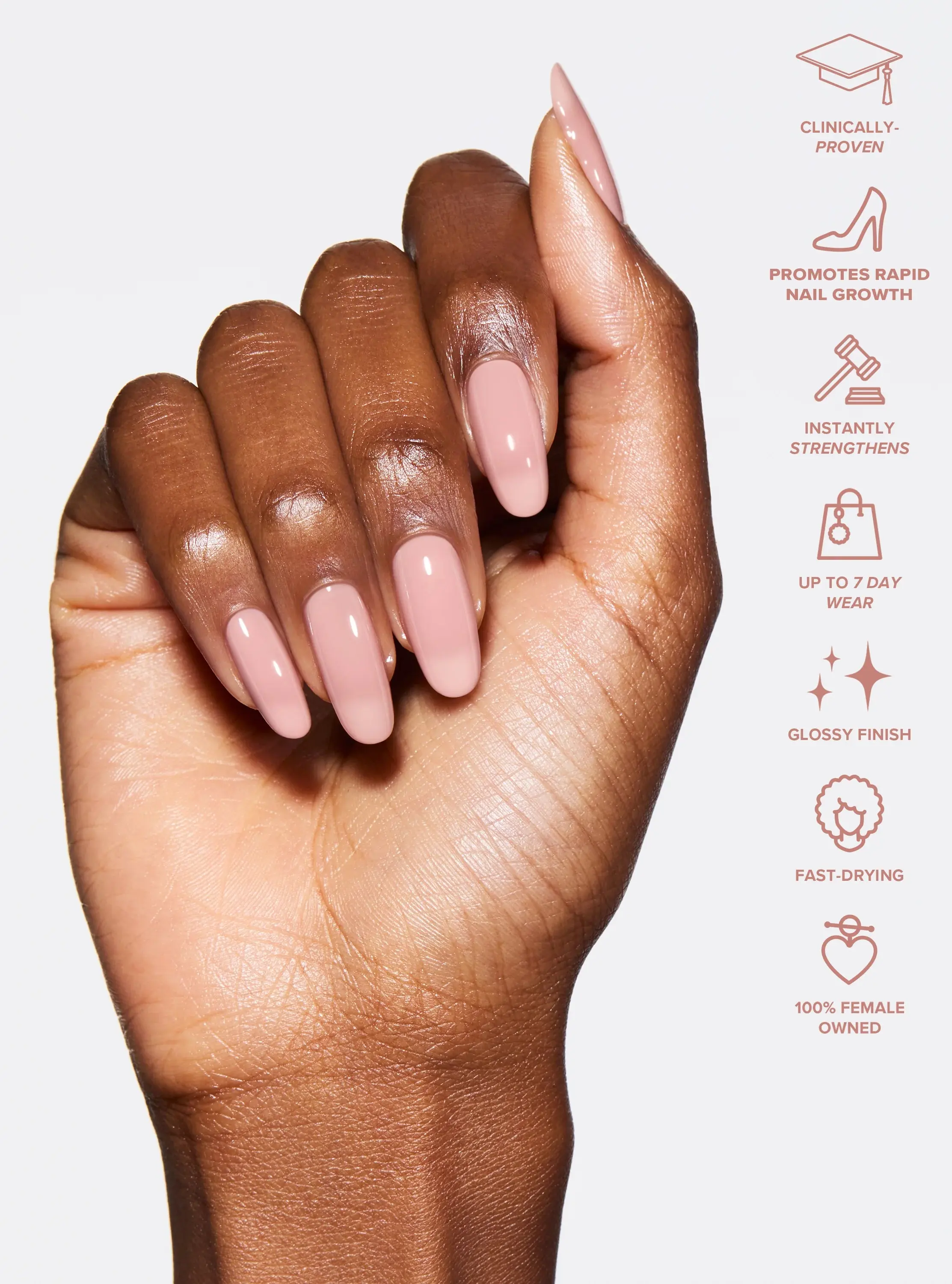5-in-1 Rapid Growth Nail Treatment Barely There - Image 3