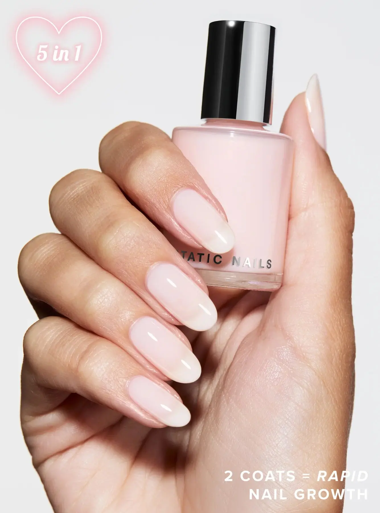 5-in-1 Rapid Growth Nail Treatment Soft Girl Pink - Image 2