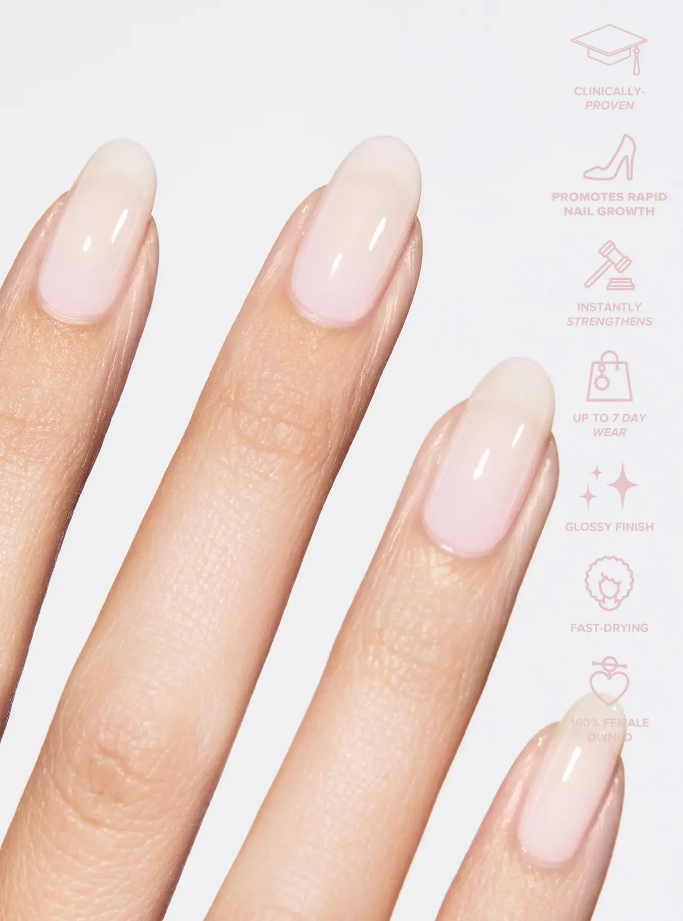 5-in-1 Rapid Growth Nail Treatment Soft Girl Pink - Image 4