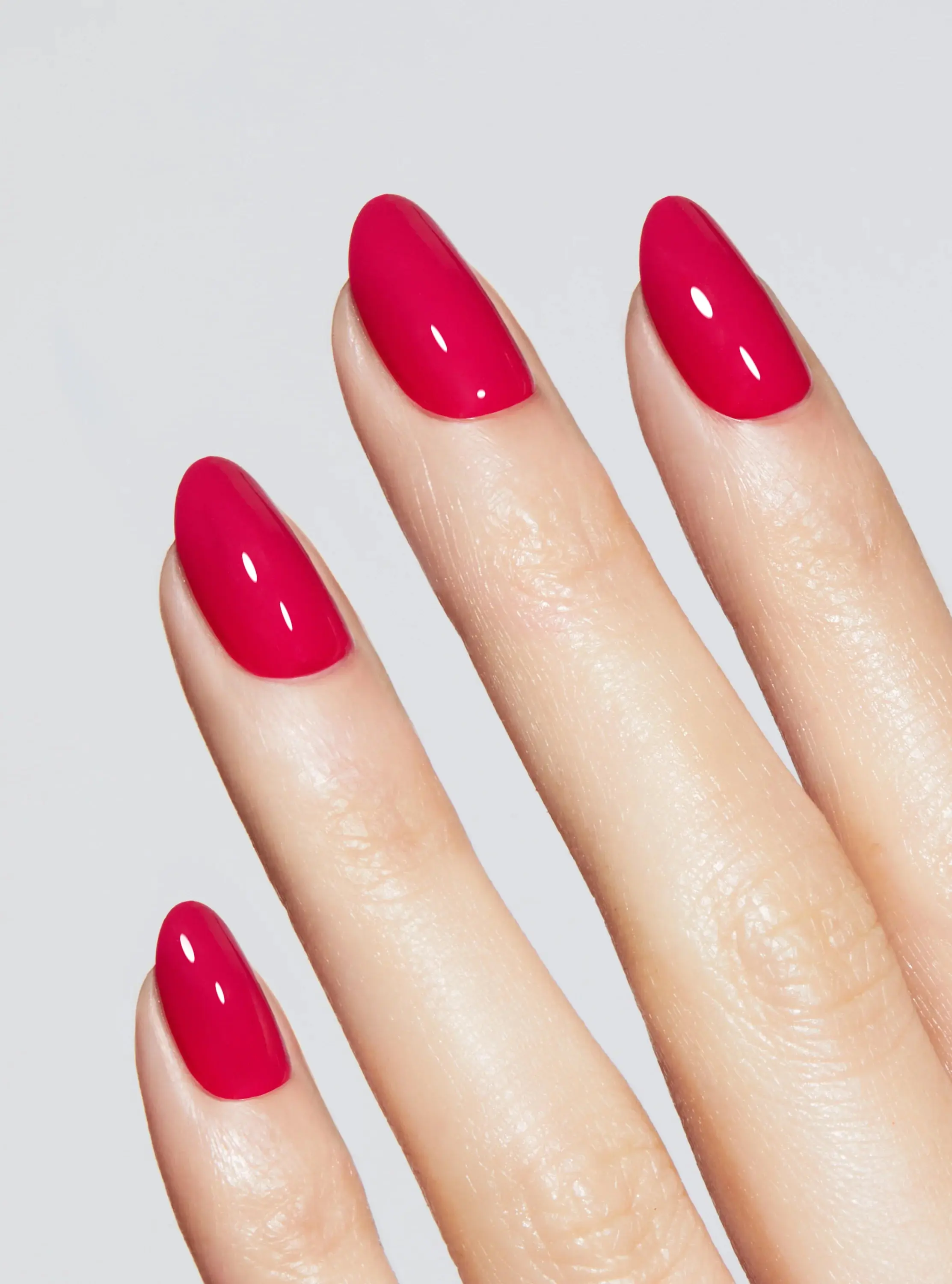 Reusable Pop-On Manicure High-End Red Round - Image 2