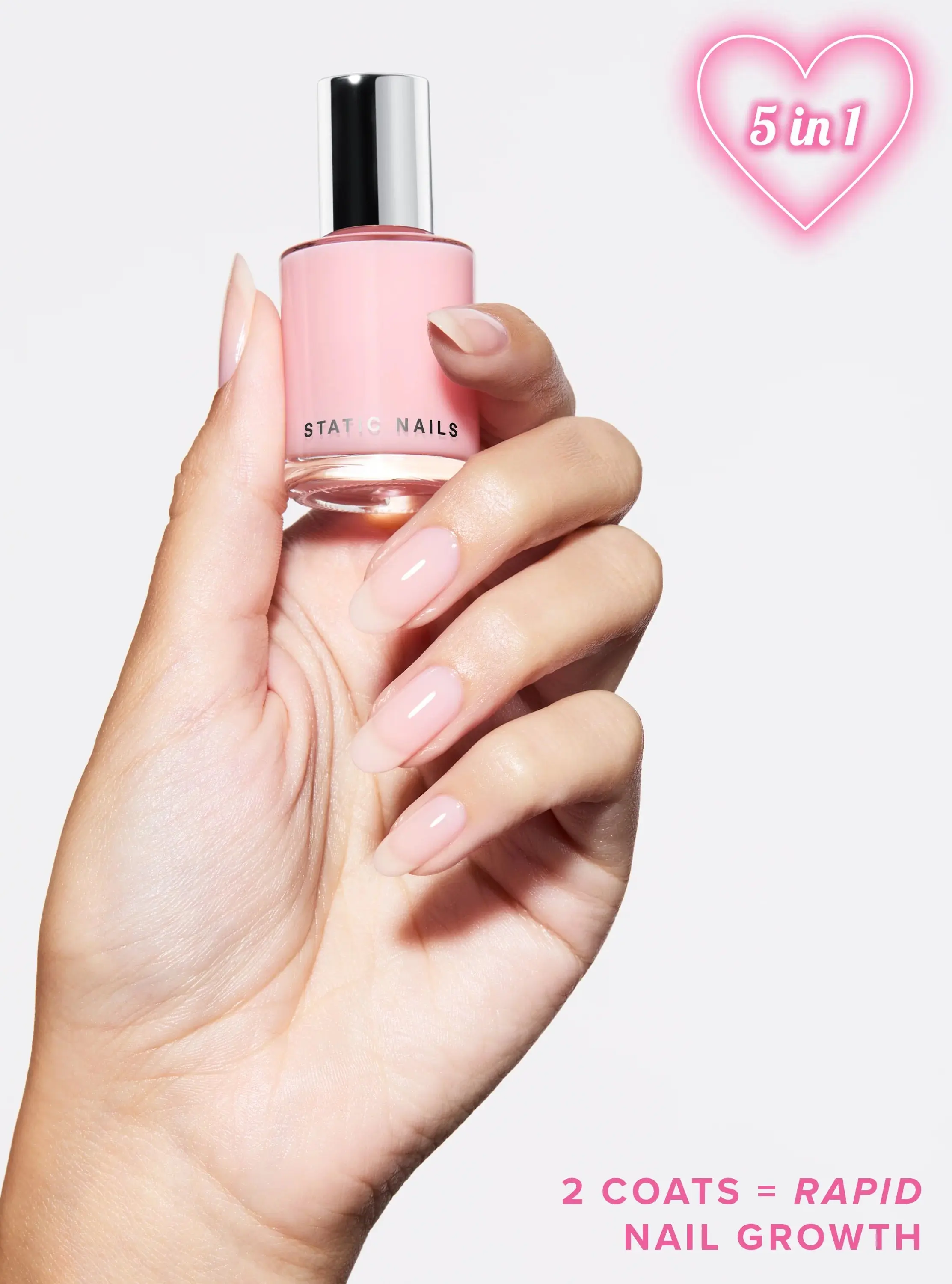 Signature Pink 5-in-1 Rapid Growth Nail Treatment - Image 3