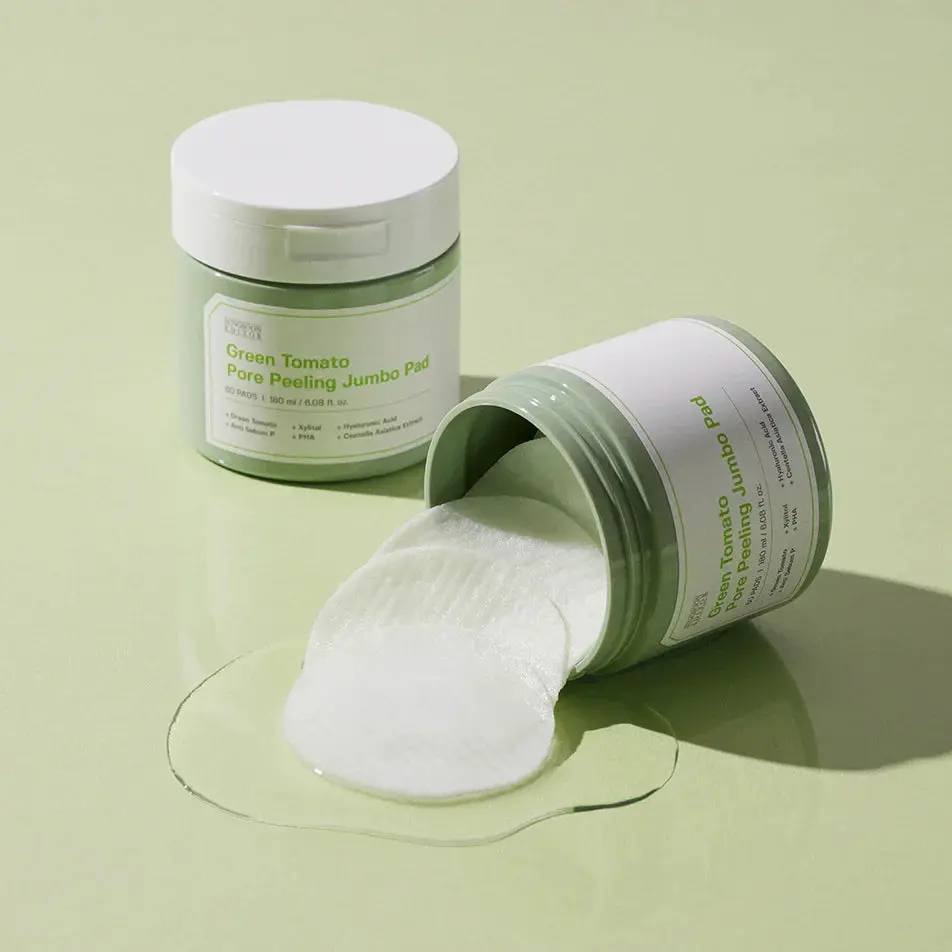 Green Tomato Pore Peeling Jumbo Pad - Image 2