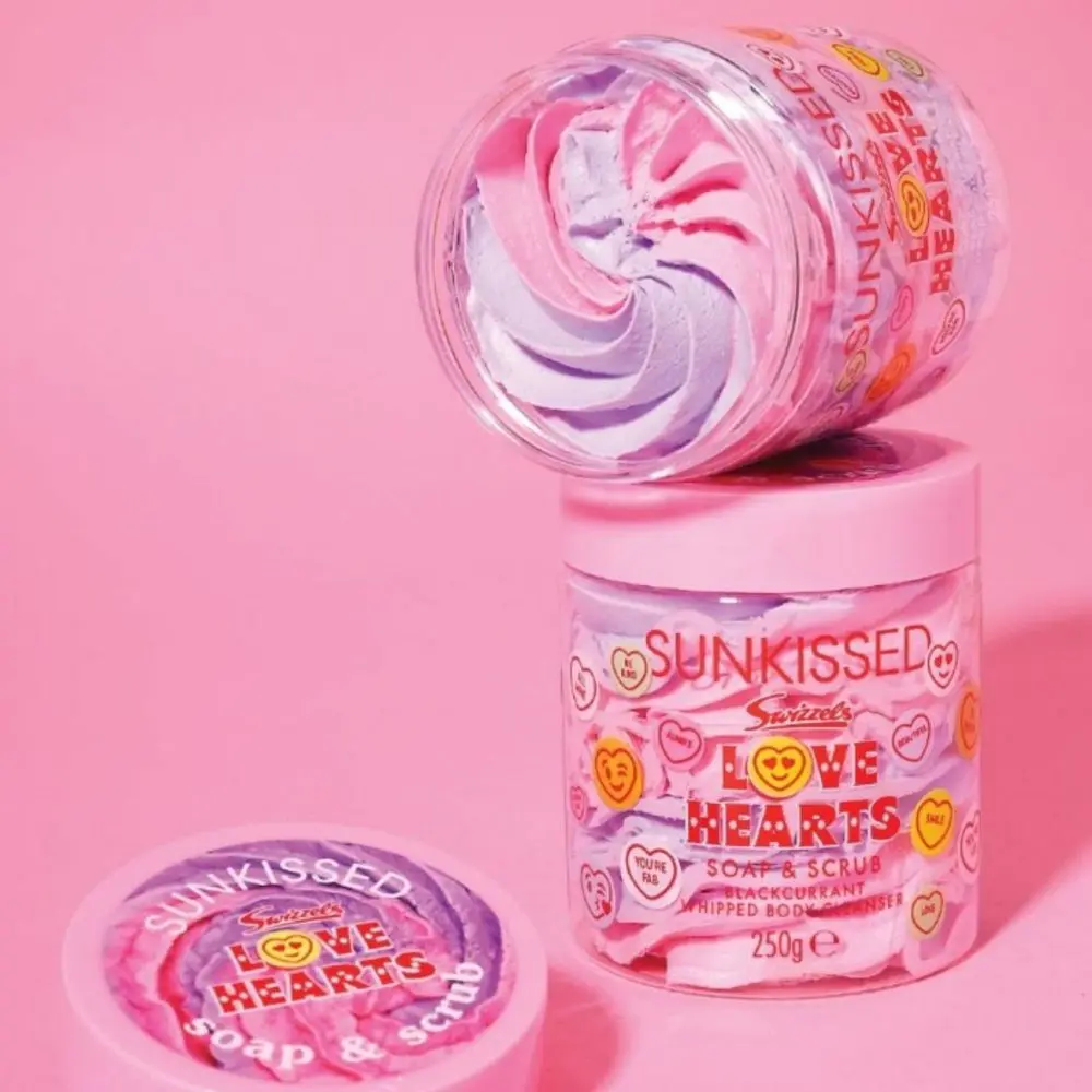 Love Hearts Soap & Scrub Blackcurrant - Image 3