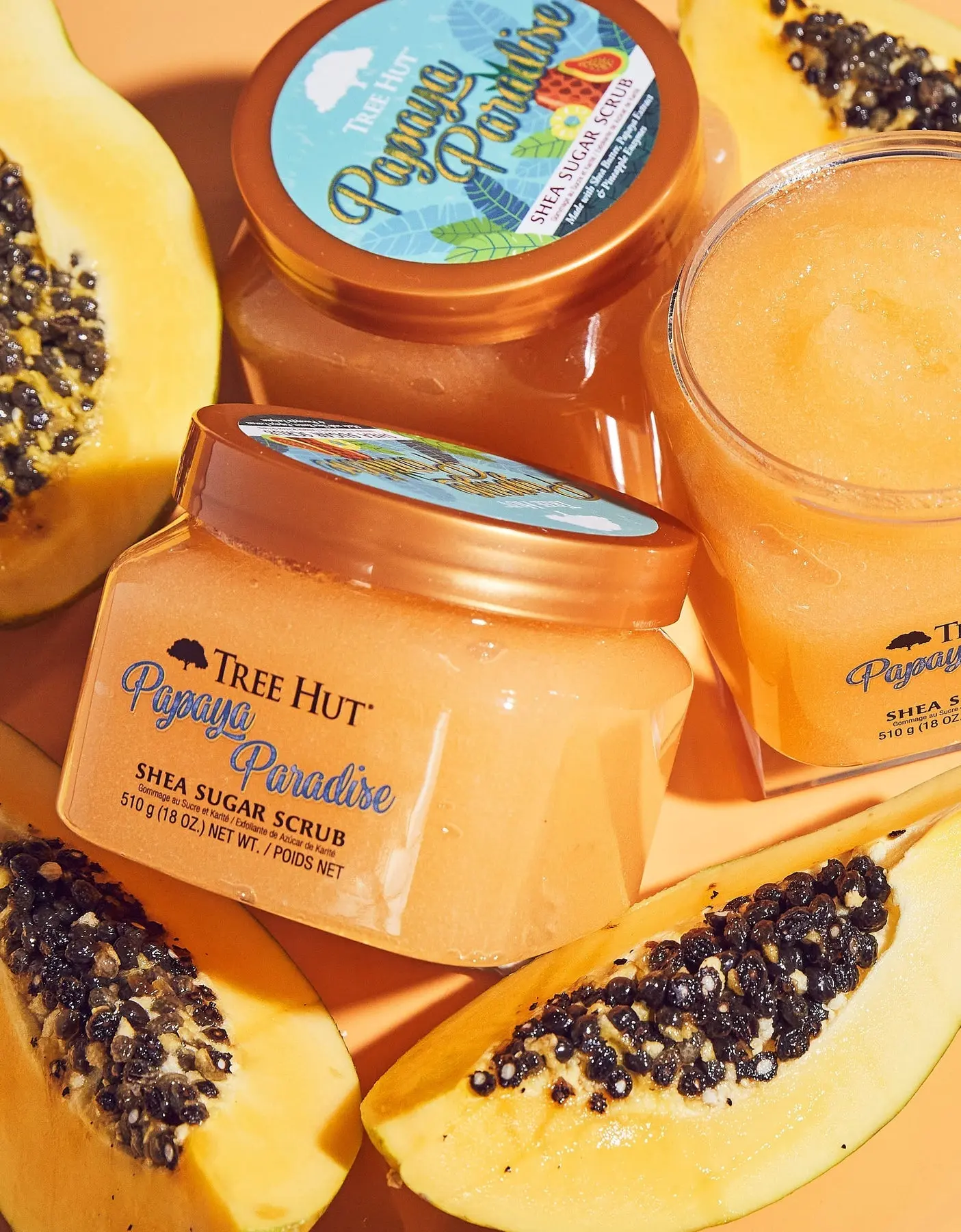 Shea Sugar Scrub Papaya Paradise - Image 4