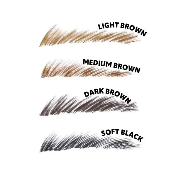 Fluffer Brow Brush Natural Brow Pen Dark Brown - Image 2
