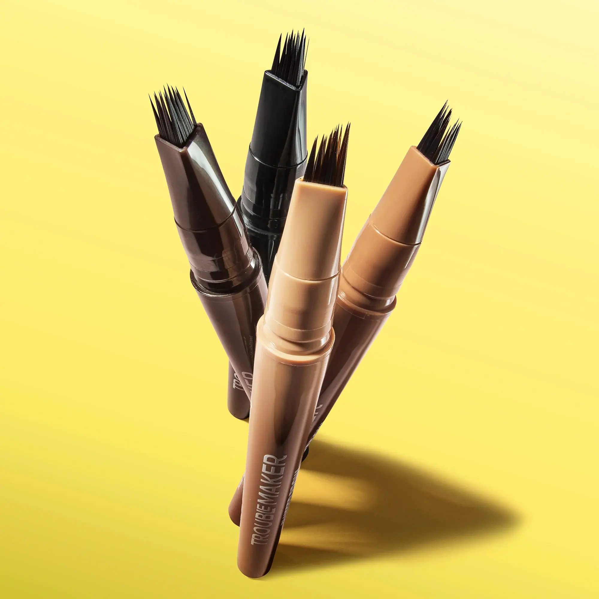 Fluffer Brow Brush Natural Brow Pen Medium Brown - Image 4