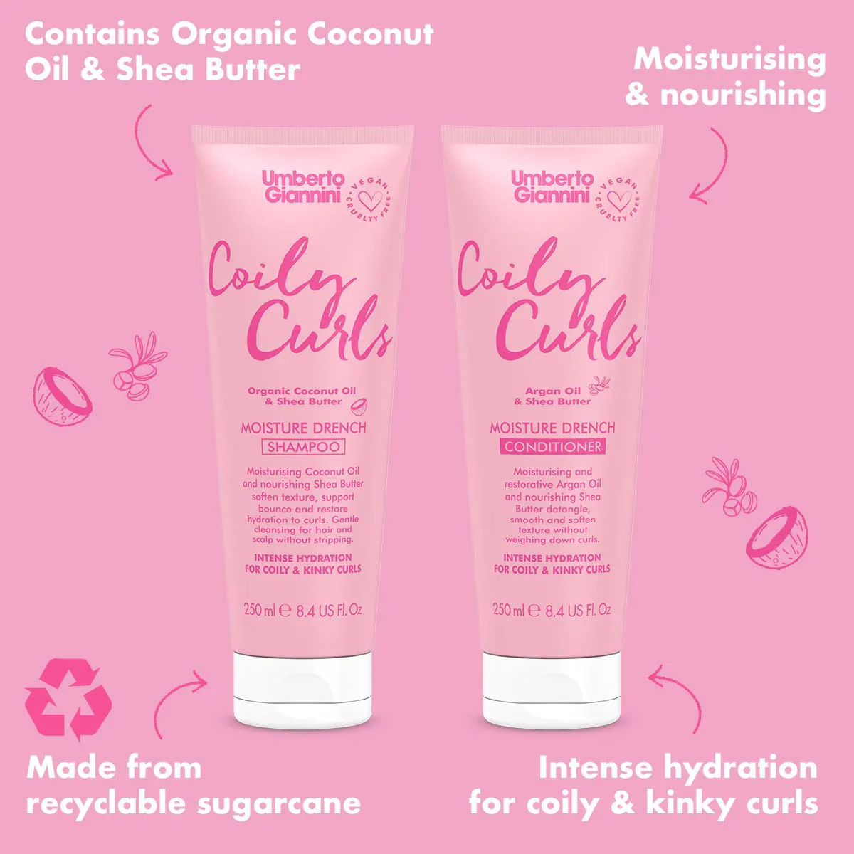Coily Curls Moisture Shampoo Sulphate Free - Image 3