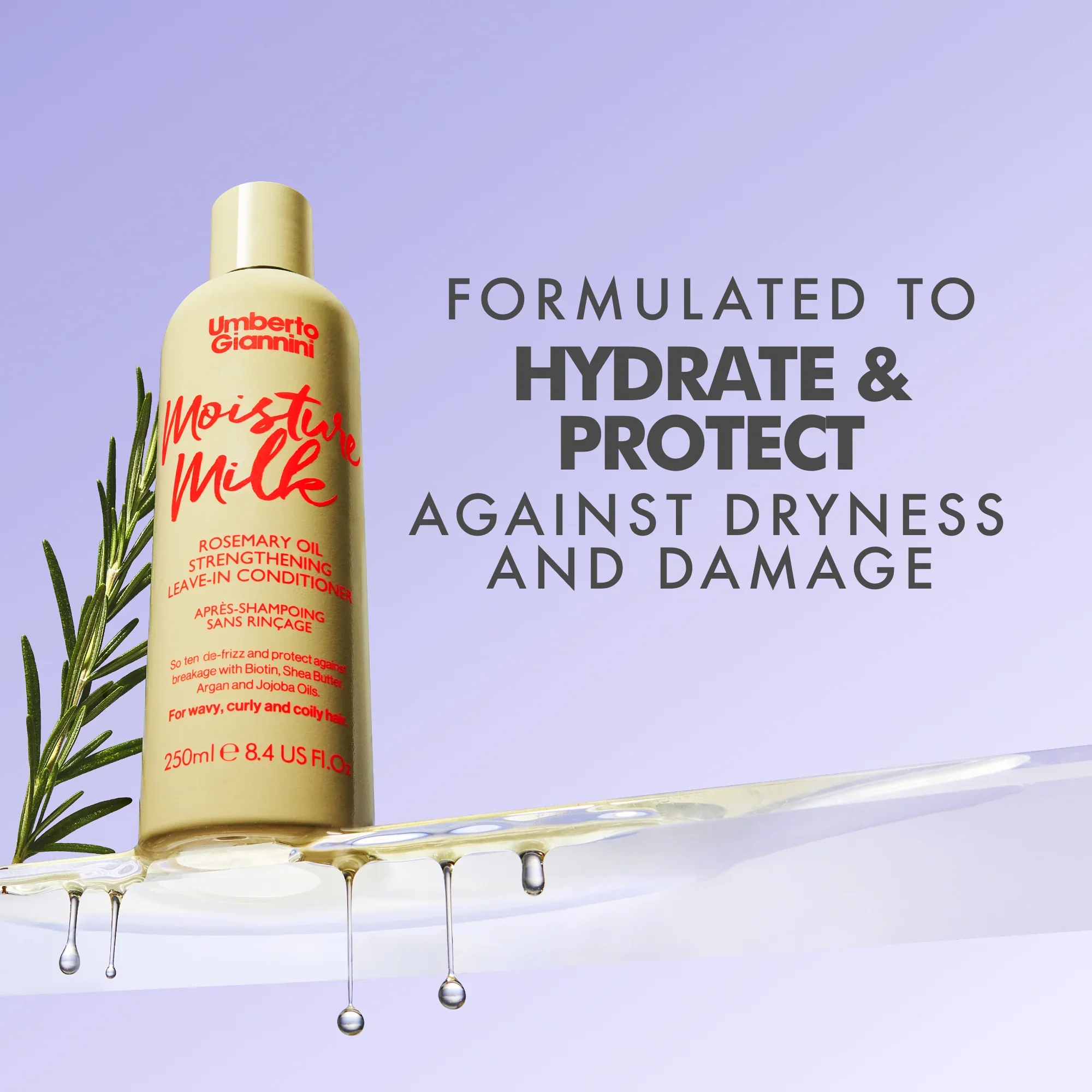 Strong Curls Rosemary Oil Leave In Conditioner Milk - Image 3
