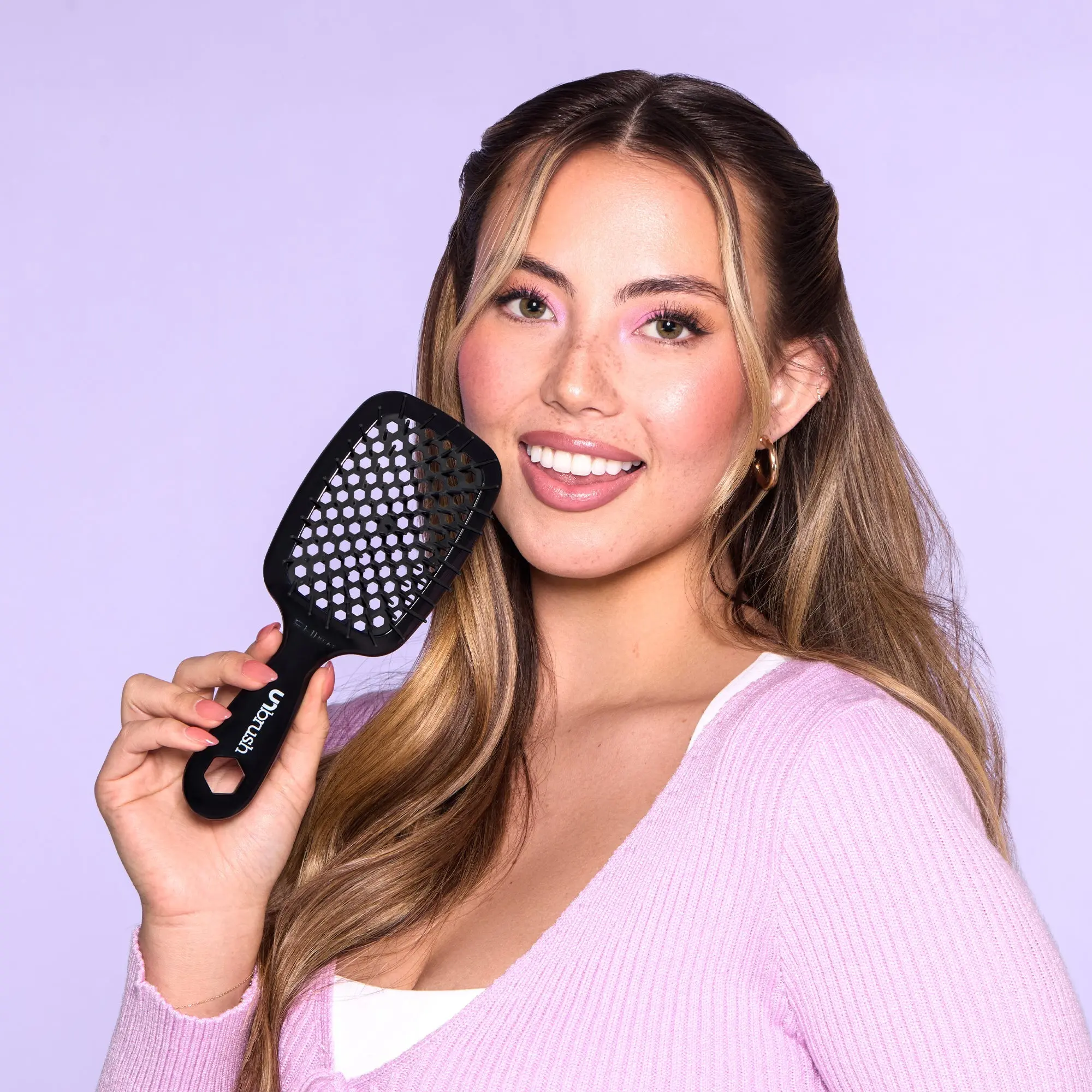 Detangling Hair Brush Midnight Black - Image 4