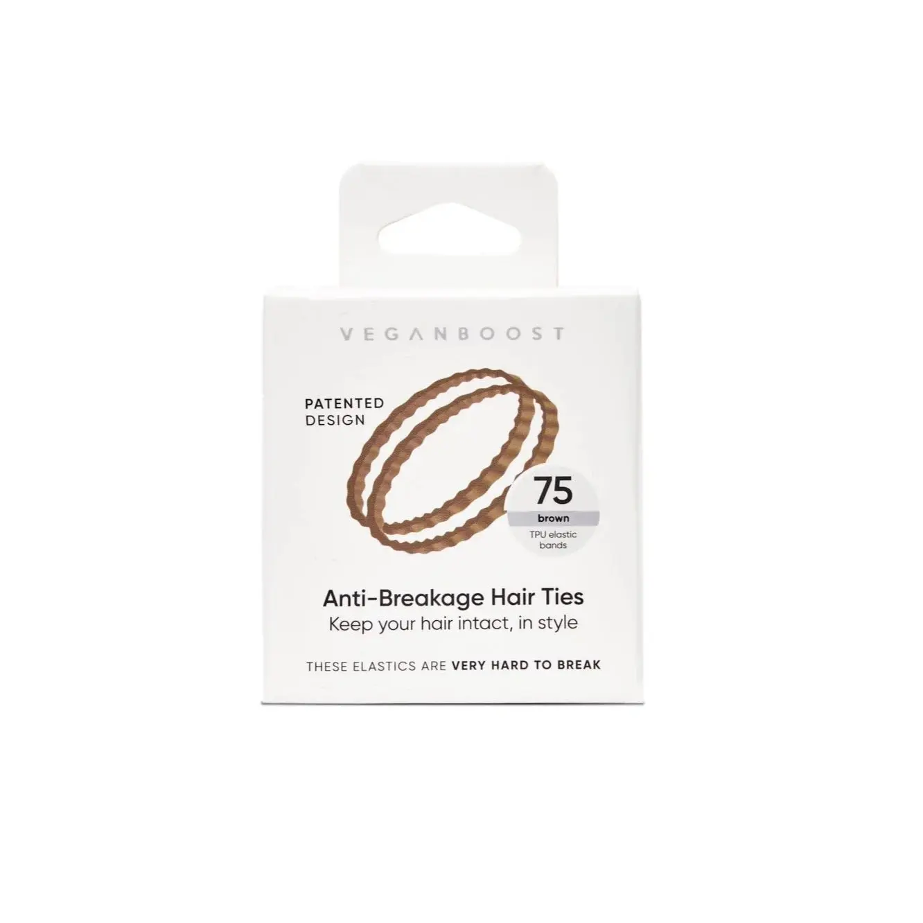 Anti Breakage Hair Ties Brown - Image 2